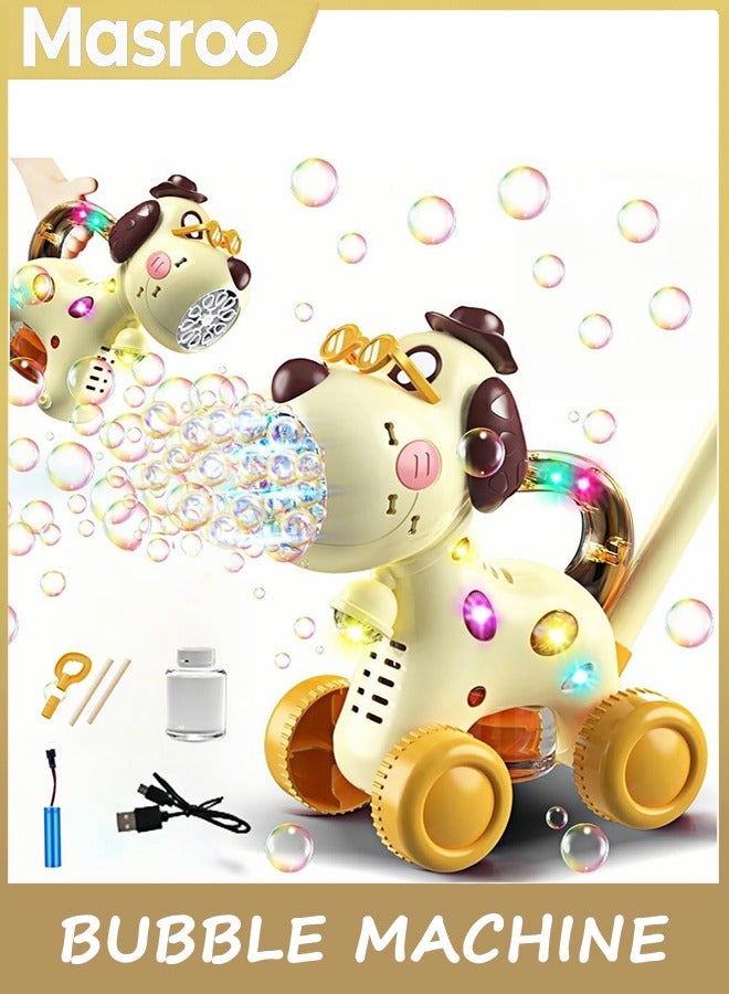 Masroo Automatic Bubble Machine for Toddlers: Portable Dog Bubble Maker Blower Toys for 3 4 5 6 Year Old Boy Girl Kids Outdoor Toys for Easter Party Birthday - Image 1